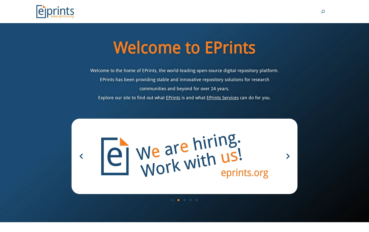 EPrints 页面快照
